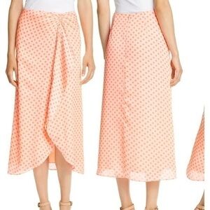 TED BAKER LONDON Tiara Dot Ruched Ruffle Skirt